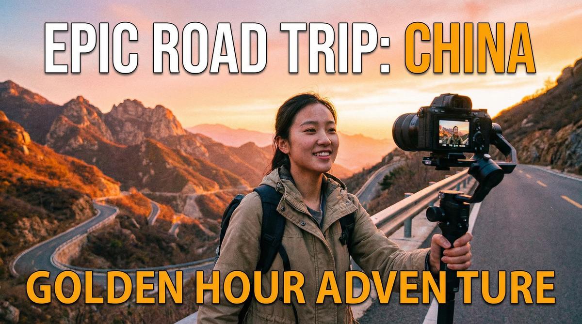 抖音风旅行视频-山间公路自驾